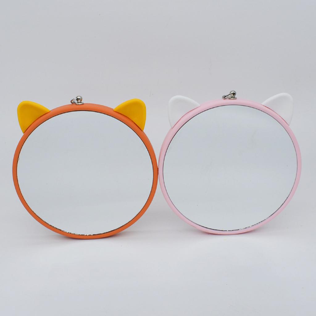 Bird Mirrors for Cage Plastic Mirror with Metal Hanging Hook 5.9 Inch Diameter Keeping Birds Occupied and Engaged