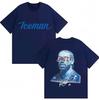 Ράπερ Drake Iceman Εξώφυλλο Άλμπουμ Μπλουζάκι Μπλε Iceman Ανδρικά Γυναικεία Hip Hop Μόδα T Shirt Oversized Ελαφρύ Διαπνέον και Άνετο Ρούχο