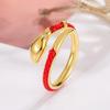 Women's High-End Red String Snake Year Adjustable Ring - New Year Gift