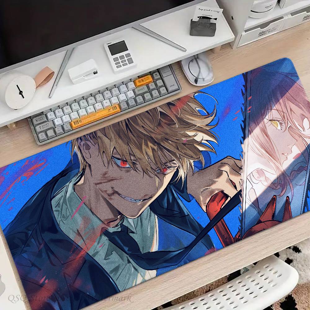 Denji Anime Chainsaw Man Mousepad Mouse Mat Desk Mat With Pad Gaming Accessories Prime Gaming XXL Keyboard Pad Padding Mat