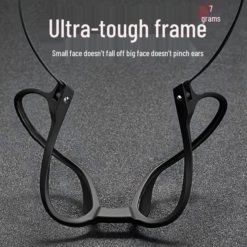 TR Ultra-Light Unisex Square Frame Anti-Blue Light Prescription Reading Glasses for Presbyopia In the Elderly.