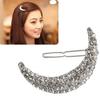 Shiny Rhinestone Moon Hair Clip Bang Clip Headdress Hairpin Clamps Headwear