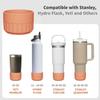 Plastic Water Cup Bottom Protector Water Bottle Protective Boot Sleeve with Non-slip Suction-Cup Bottom Anti-scalding Flask Cup Bottom Bumper Cup