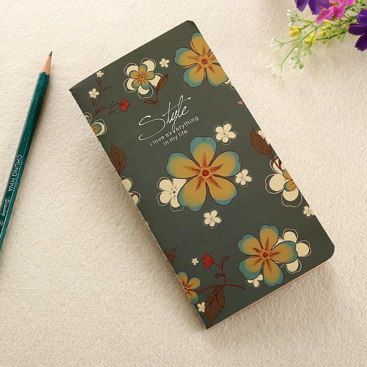 Custom Retro Stitched Kraft Paper Notebook - Portable Student Diary