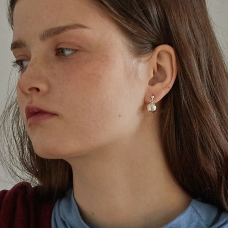 MERCURY [silver 925] Silver Ball Drop Earring