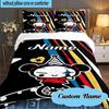 Custom Name 3PCS Heartfelt Pucca Moment Bedding Set Including 1pc Duvet Cover And 2pcs Pillowcases for Bedroom, Dormitory Gift Home Decor