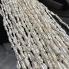 1String, White Natural Freshwater Pearls, Small Pipa Pearl Beads for Jewelry Making DIY Necklaces, Bracelets Crafts Length 36cm
