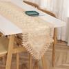 Vintage Lace Table Runner Waterproof Oilproof Long American Country Style Dining Mat Table Runner Tea Table Desktop Decorative