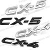 3D ABS Plastic Adhesive Chrome Silver/Black Logo CX-4 CX-5 Emblem Letters Car Rear Trunk Badge Decal For Mazda Accessories Ujcdg07