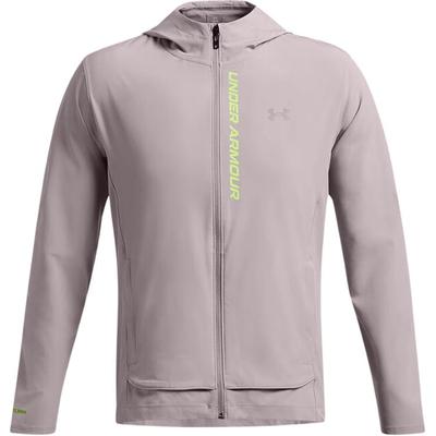 FW24 Sportliche Kapuzen-Webjacke mit Reißverschluss Herren Jacken Grau Lila 1376794-015