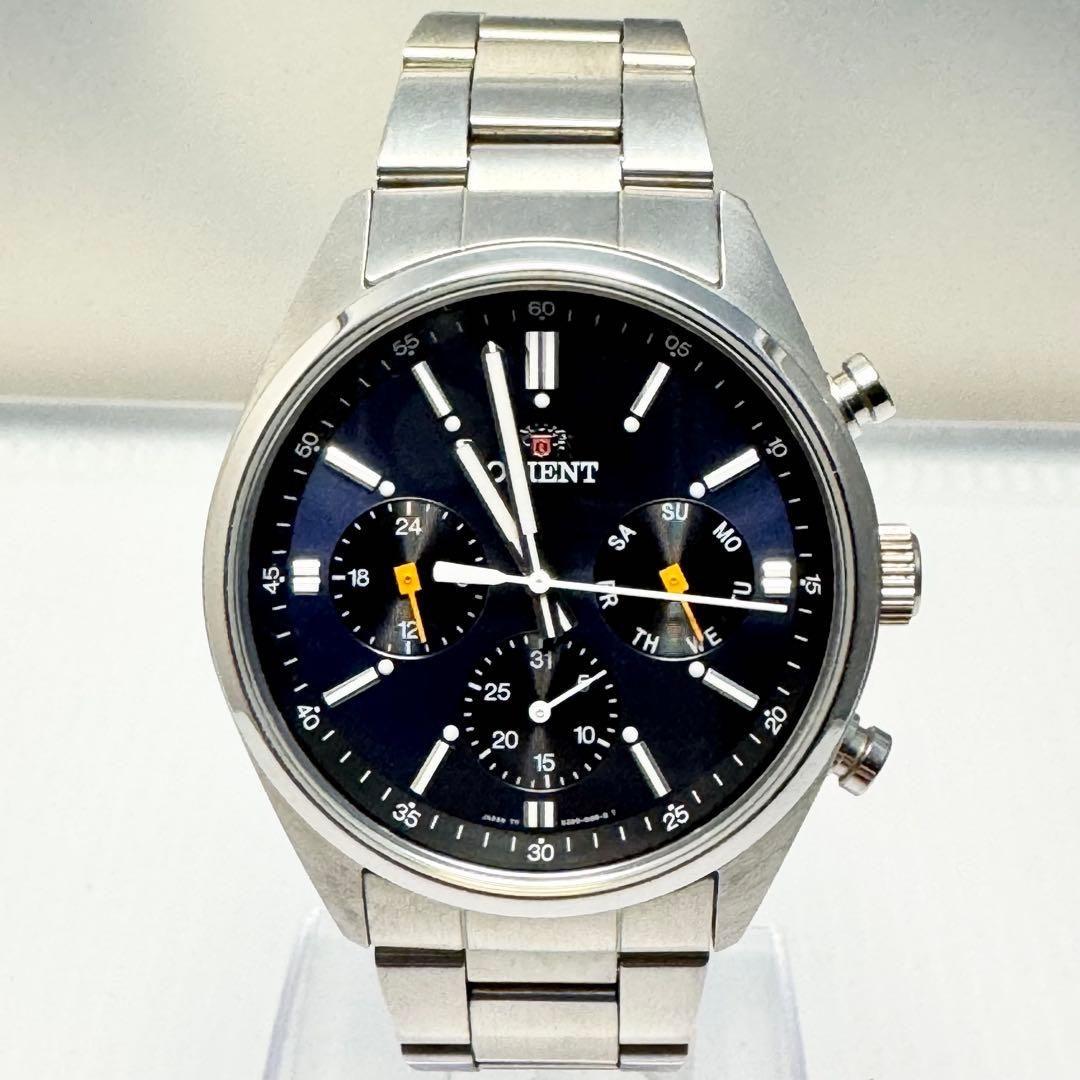 Used ORIENT Men s Chronograph Black Panda WV0021UZ
