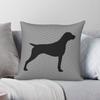 German Shorthaired Pointer Square Pillowcase Polyester Linen Velvet Pattern Zip Decor Pillow Case Car Cushion Case Wholesale