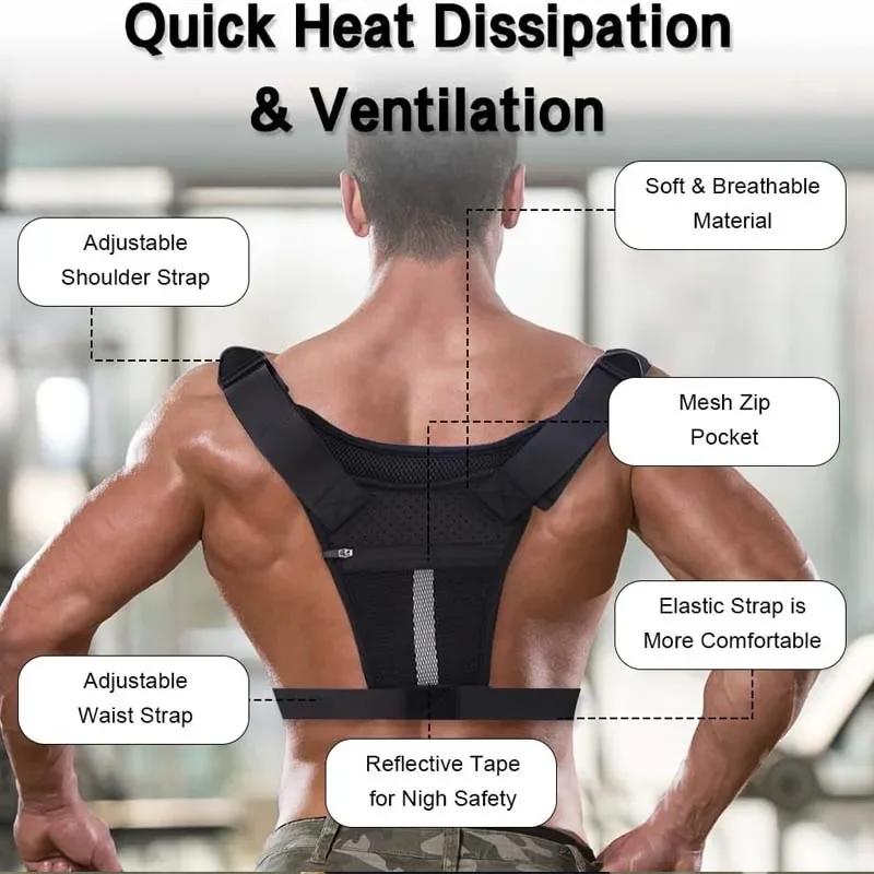 Verstellbare Sport-Lauf-Brusttasche Laufweste Tasche Reflektierende Front-Brusttasche mit Handyhalter Atmungsaktive Radweste Tasche