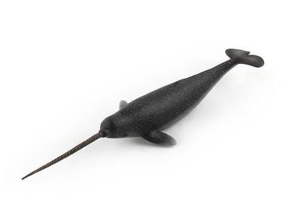 [Nekogamiyama] Narwhal One-horned Sea Creature Figurine Model Miniature Ornament Decor Collector's Model
