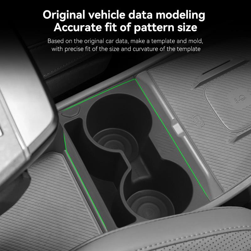 Car Water Cup Holder For 24-25 Kia EV3 Central Control Water Cup Drinks Cup Holder Storage Box Interior Accessories