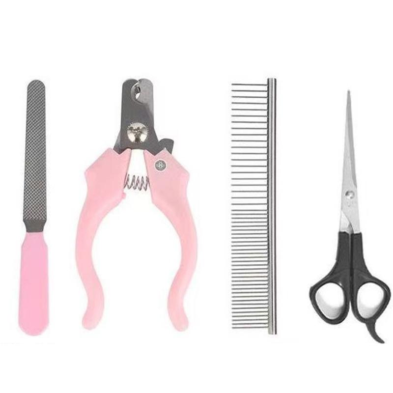 Professional Rechargeable Pet Shaver Kit Ceramic Blade Low Noise Dog Cat Hair Trimmer With 4 Limit Combs