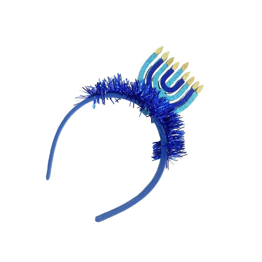 Chanukah Decorative Headgear Simulation Menorah Headband Hair Tiaras Holiday Party Headpiece Carnivals Headwear
