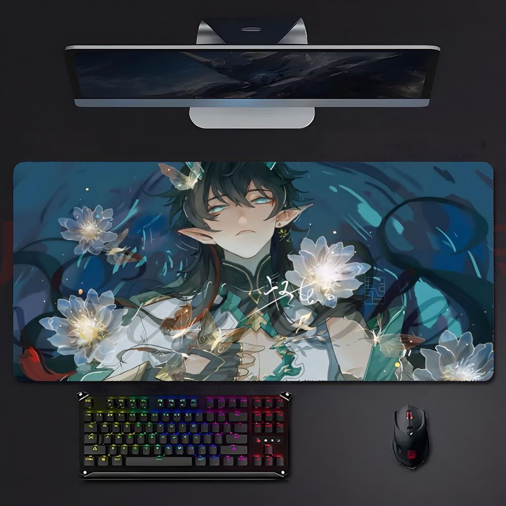 Gamecharacter Calm HHonkai Star Rail DDan Heng Mouse Pad Mousepad Large Gaming Lockedge Thickened Pc Table Desk Mat