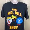 1992 Camiseta The Mr Bill Show Preta XL Anos 90 Sluggo Saturday Night Live