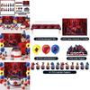 Spider Man Party Tablecloth Backdrop Balloon Cake Decor Set For Superhero Celebration
