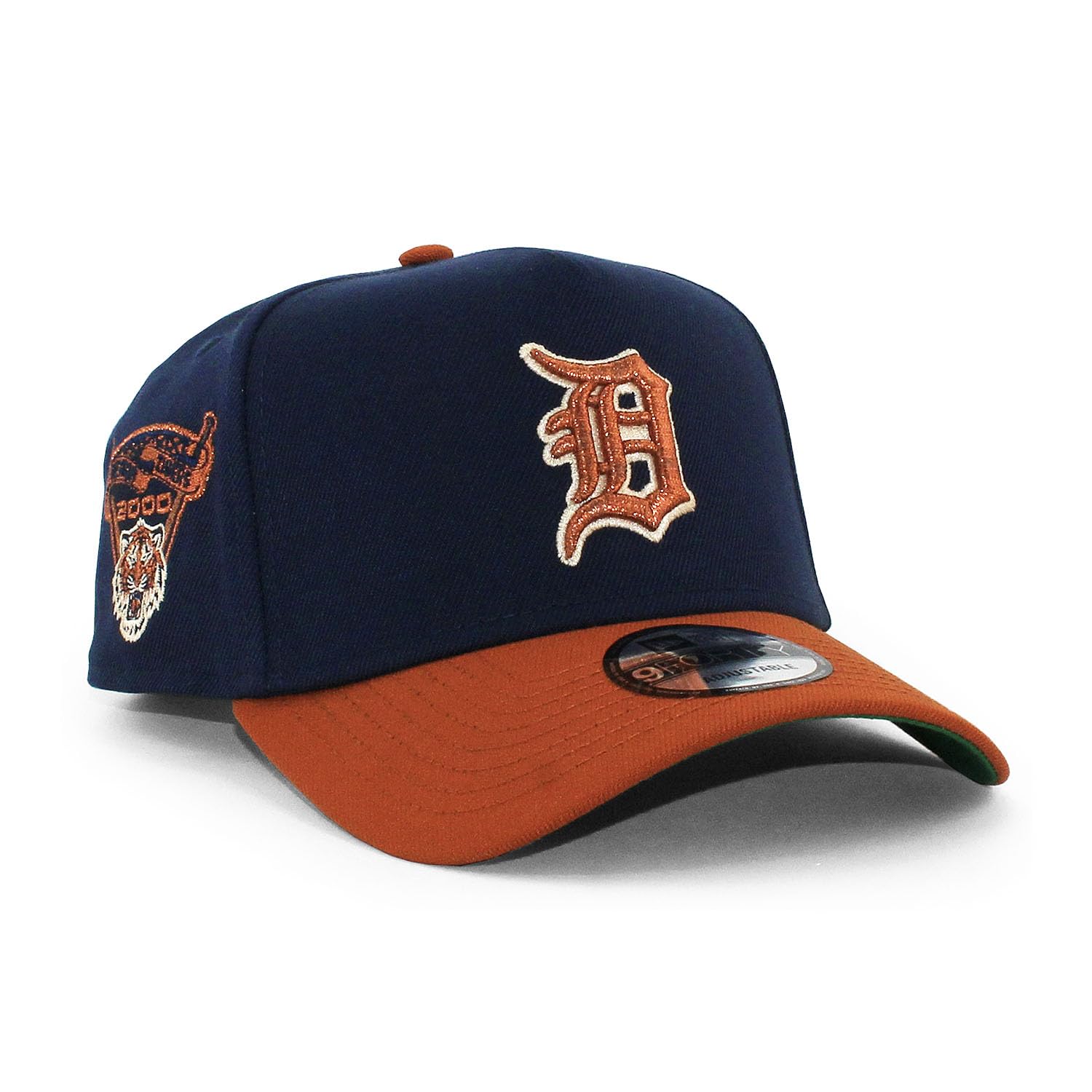 New Era EU Exclusive 9FORTY Snapback Detroit Tigers MLB 2000 TIGER STADIUM GREEN BOTTOM SNAPBACK DETROIT TIGERS 940 AF SIDE PATCH Cap, A-FRAME CAP,