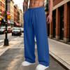 Pantaloni della tuta casual da uomo a vestibilità larga con elastico in vita per l'uso quotidiano
