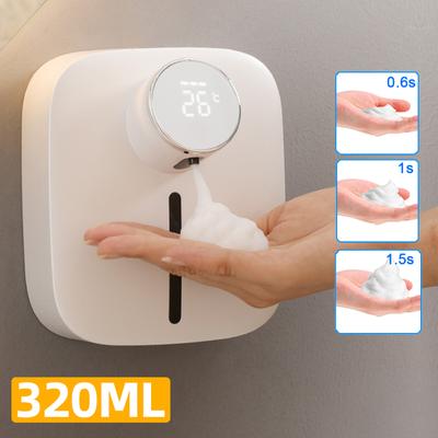 Automatisk induktionshandtvätt Väggmonterad laddningsbar temperaturdisplay Skumhanddesinfektionsmaskin Automater för flytande tvål