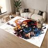 Custom Name Crystal Velvet Rug,Demon Slayer Comfortable Anti Slip Floor Mat For Room Decoration