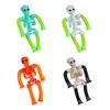 Tubes Skeleton Fidget Toys for Kids Glow-in-the-Dark Telescopic Suction Cup Toy Stress Anxiety Relief Bendable Joints Figures Halloween Decorations