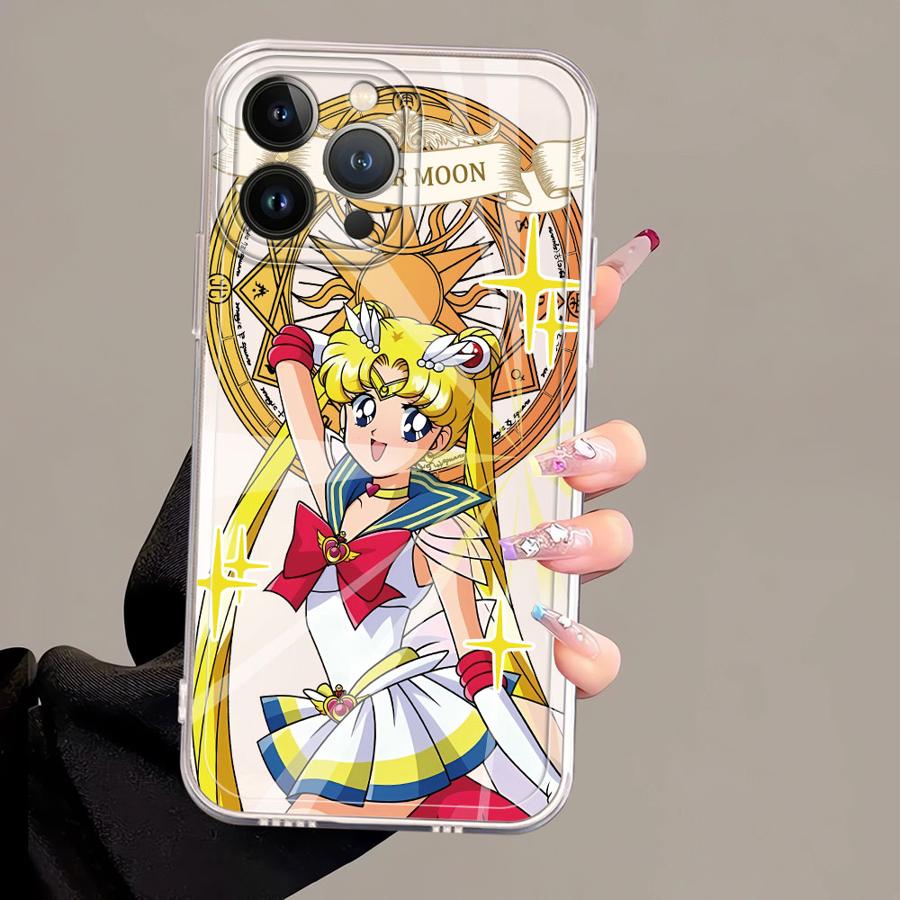 Sailor Chibi Moon Case for iPhone 17 Pro Max 16 XR 13 Pro Air 15 XS Max 14 Plus 11 12 Mini 7 8 Soft Phone Cover