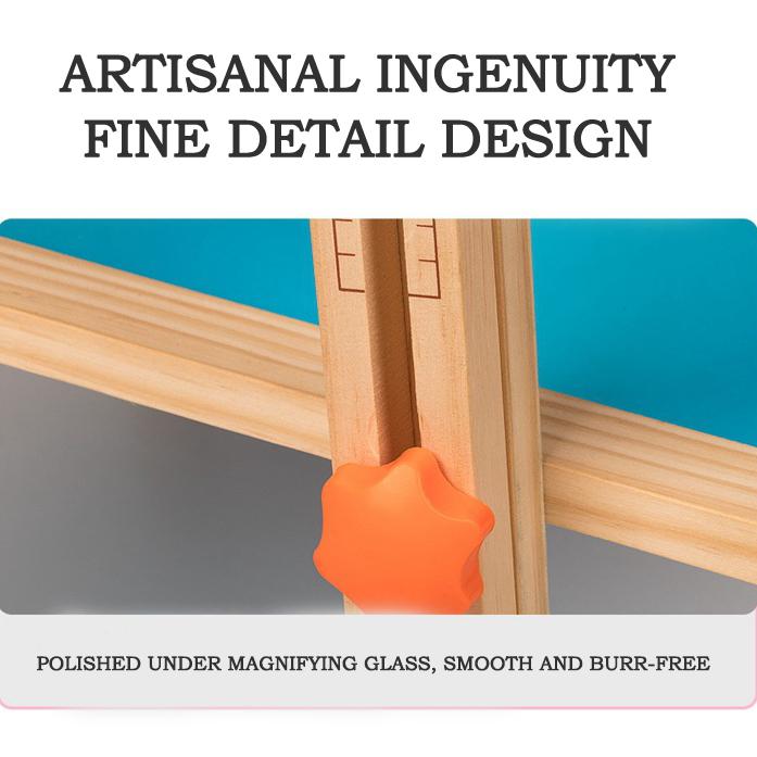 BABIBO New Wooden Children's Magnetic Drawing Board/children's Lifting Bracket Type Small Blackboard/dust-free Blackboard Gift Toys