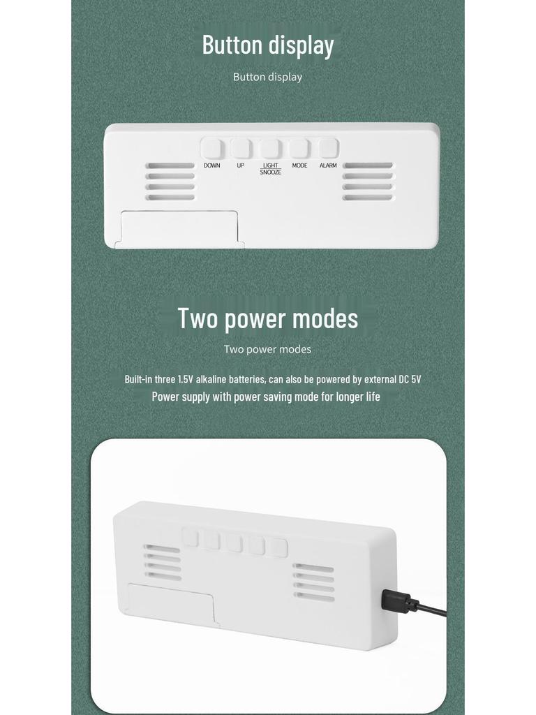 Multifunktionale LED Digitale Schreibtisch-Weckeruhr für Schüler