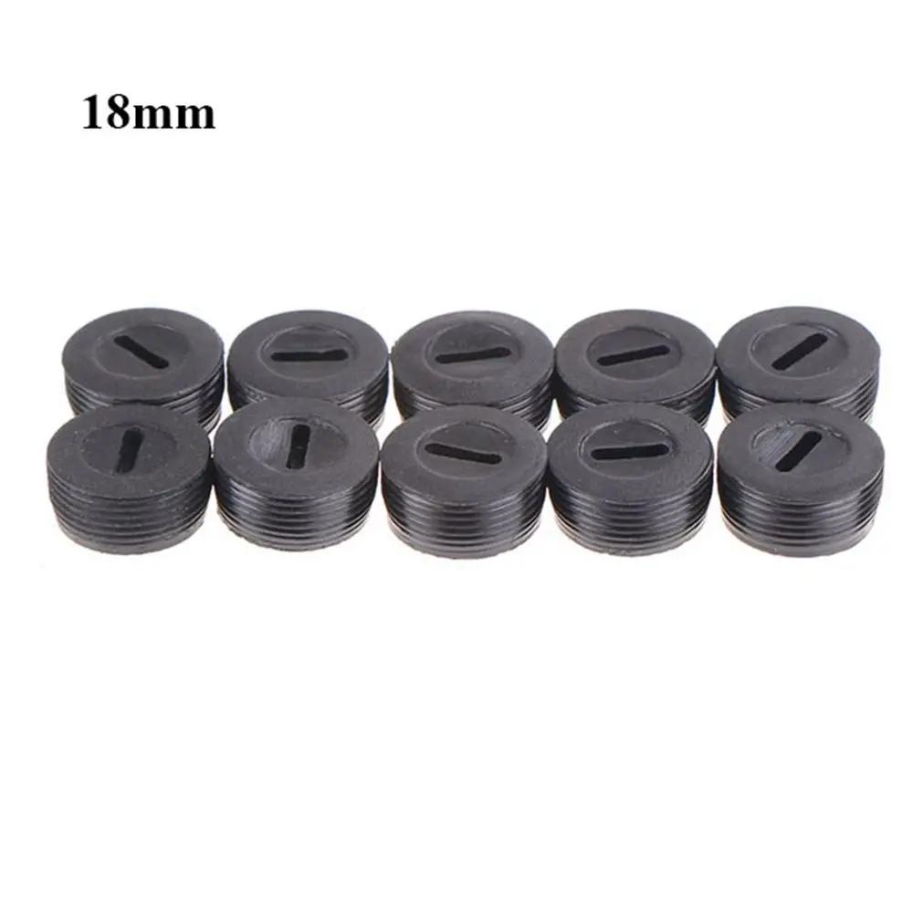 10 Pcs Case Dia.12mm/13mm / 14mm / 15mm / 16mm / 17mm/18mm / 20mm / 22mm Black Plastic Screw Carbon Brush Holder Caps Power Tool