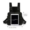 Men's and Women's Running Vest Tactical Chest Bag, Suitable for Outdoor Functional Sports (black), Suitable for Various Differen