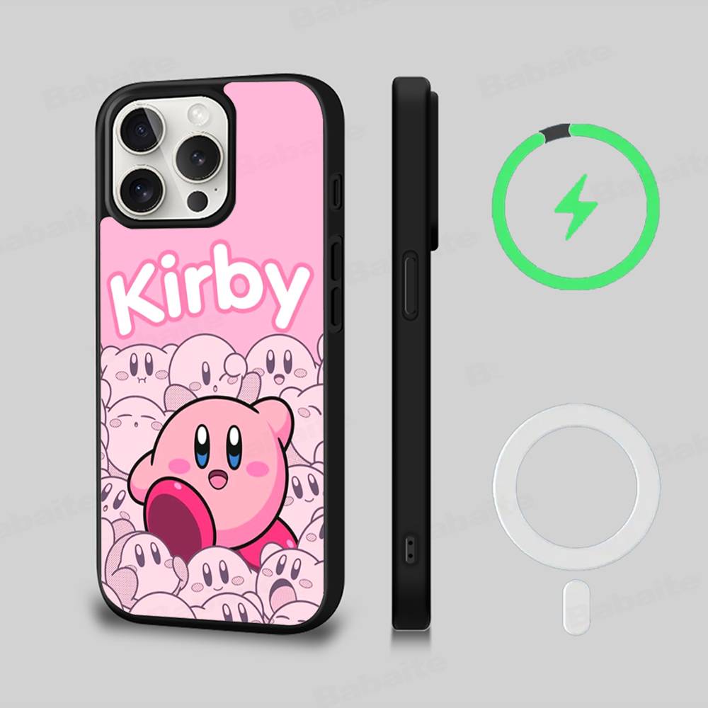 Stars K-Kirby Clear For Magsafe Magnetic Wireless Phone Case For IPhone 11 12 13 14 15 16 17 Pro Max Plus Cover