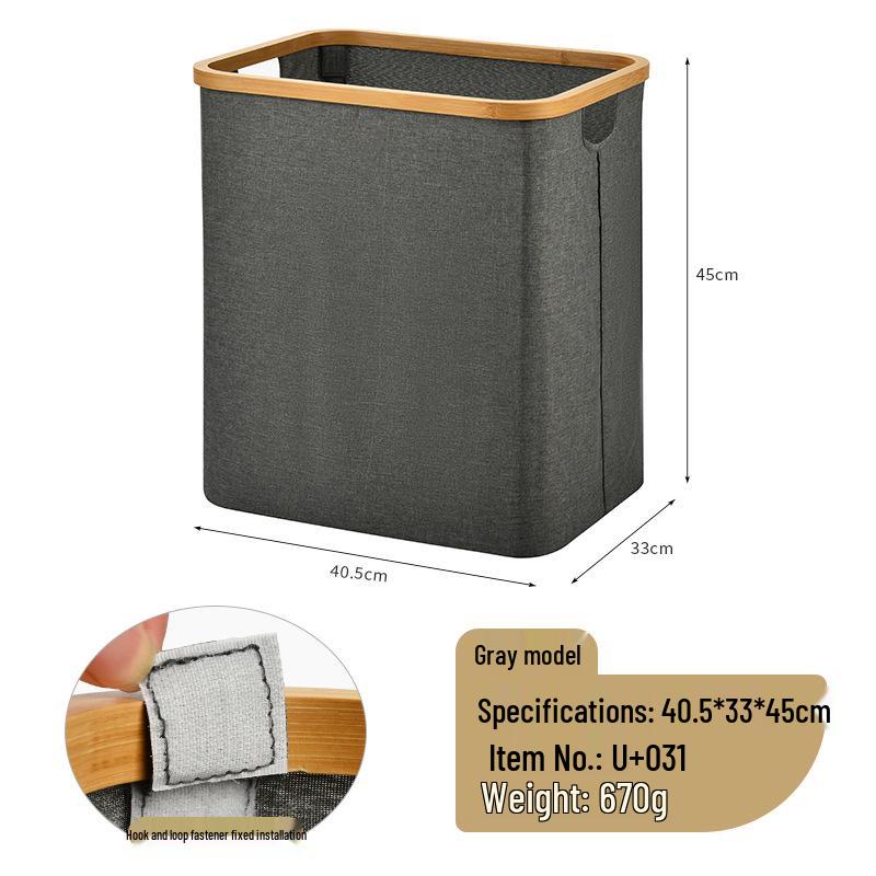 Foldable Cationic Storage Laundry Basket for Bathroom and Bedroom - High-Value Dirty Clothes Hamper and Organizer