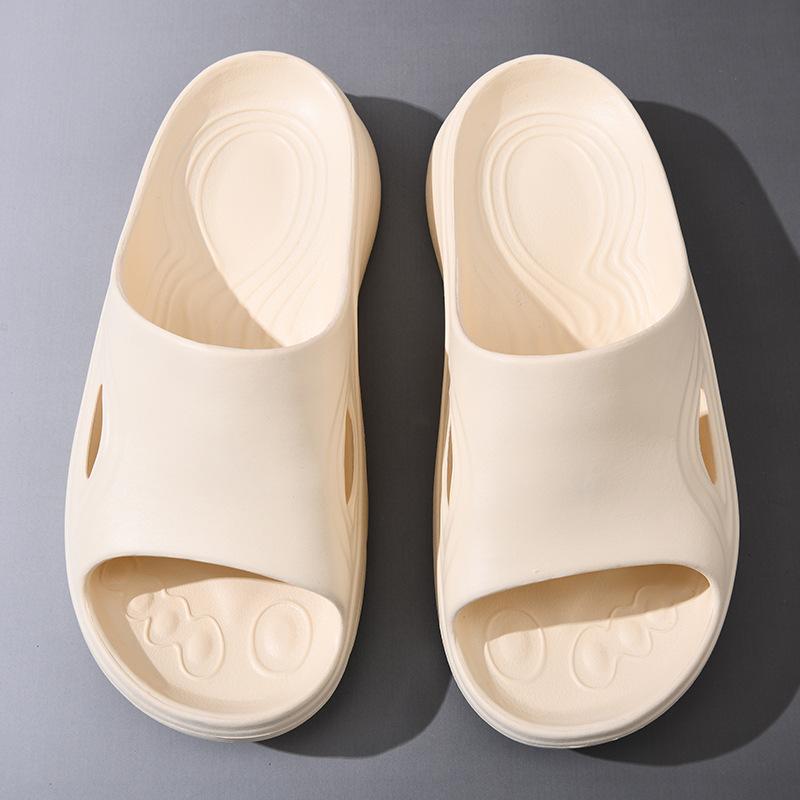 

Тапочки летняя одежда спортивная пляжная обувь пара новые домашние нескользящие одно слово перетаскивать уличные повседневные мужские сандалии 44-45 бежевый