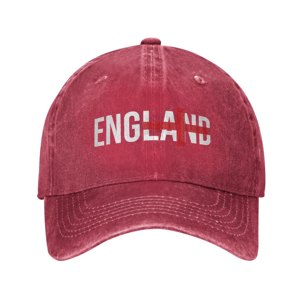 England St Georges Cross Flag English Men Women Baseball Caps  Distressed Denim Hats Cap Retro Outdoor Summer Soft Snapback Hat