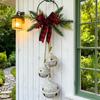 Shatterproof Xmas Tree Pendant Three-Bell Wall Hanging Ornament  Front Door