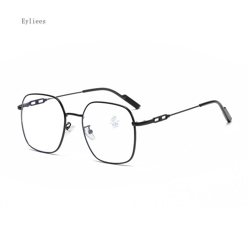 Large Frame Metal Near Sight Glasses New Photochromic Square Myopia Glasses High-end Anti Blue Light Color Changing Glasses