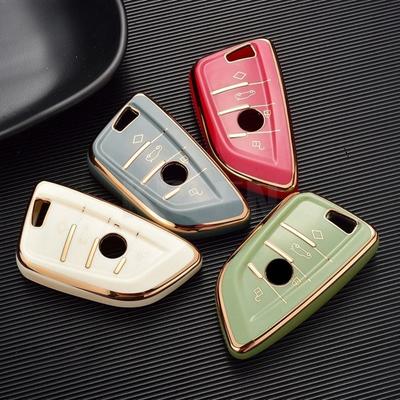 TPU Car Remote Key Case Cover Shell for BMW X1 X3 X5 X6 X7 1 3 5 6 7 Series G20 G30 G11 F15 F16 G01 G02 F48 Protector Holder Fob