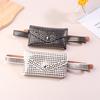  Luxury Rivet Waist Bag Pu Leather Chest Bag Trendy Punk Fanny Small Belt Bag Phone Bags Purse For Women Girls Gifts