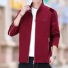 Men's Jacket Pure Cotton Washed Casual Stand-up Collar Jacket Spring and Autumn Men's New Top