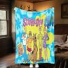 Filme de animação de aventura comédia de fantasia de Halloween Scooby-Doo cobertor macio decoração de casa para cochilo quatro estações quente cobertor Sherpa U10