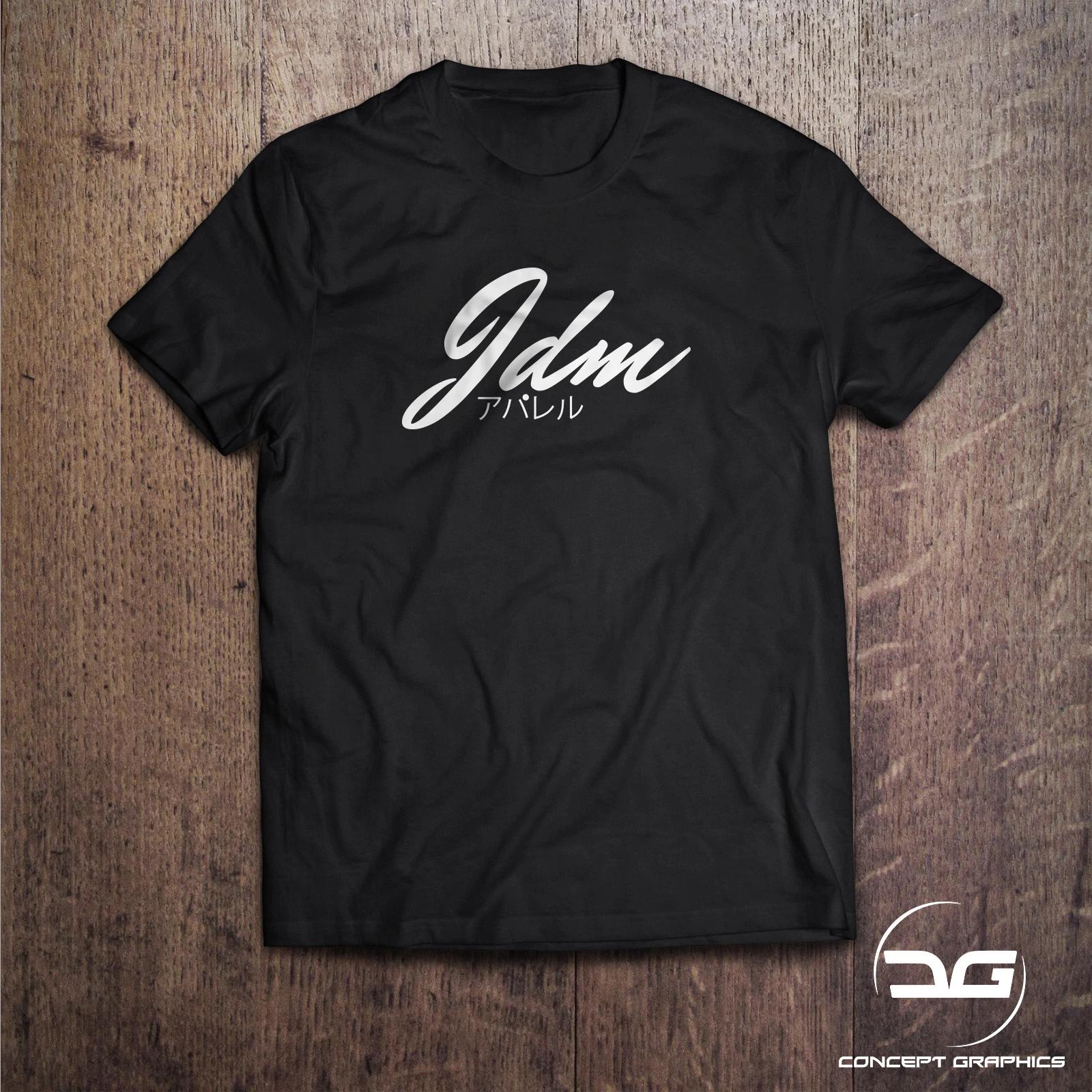 JDM Apparel Signature Novelty Japanese Drift JDM Black T-Shirt Tee Gift For Him L