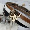 Fashionable Metal Adjustable Buckle Slim Belt for Women Perfect for Casual and Business Outfits