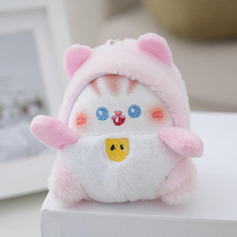 

Endearing Plush Cat Doll Keychain Soft And Cuddly Bag Accessory StyleA