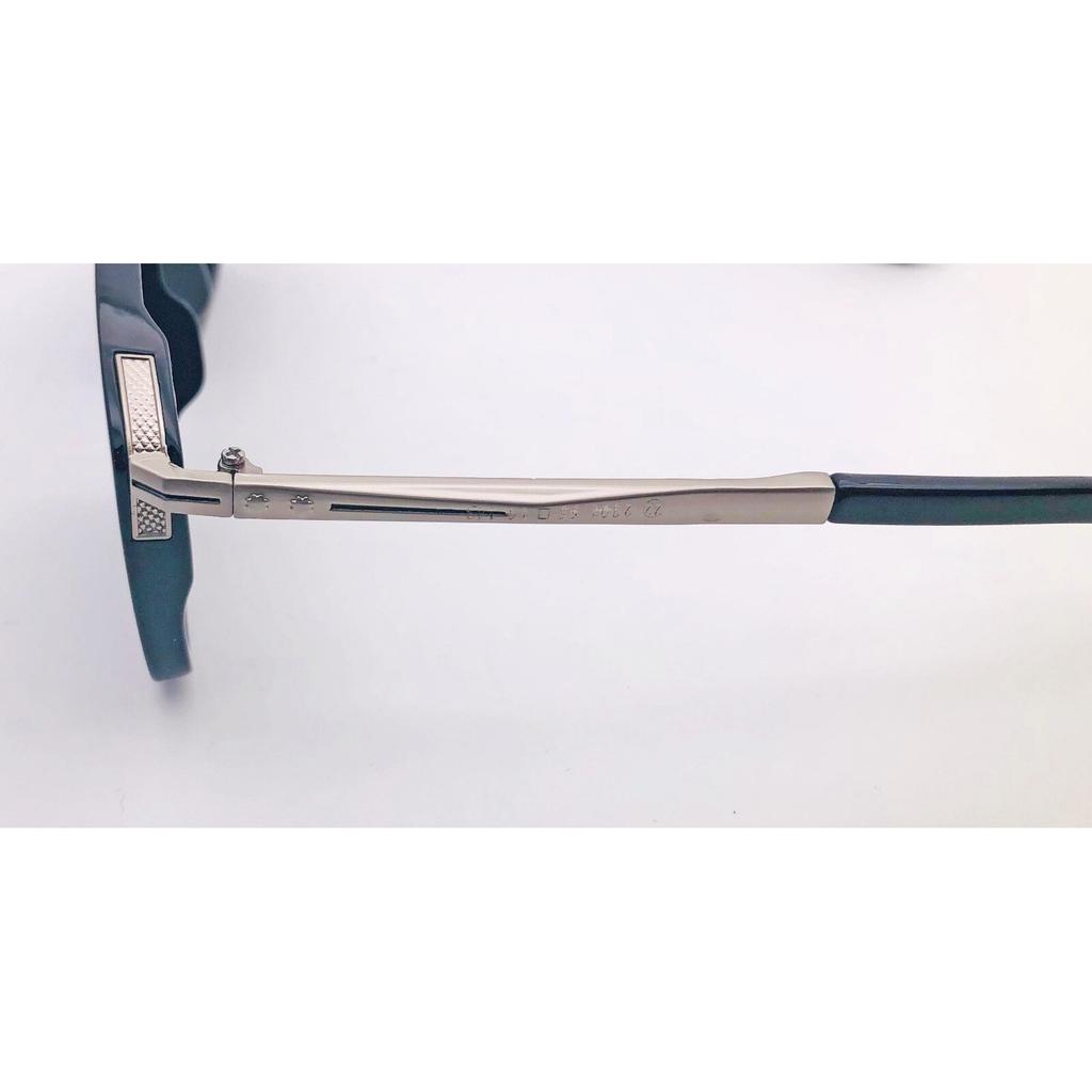 RSINC Unisex Designer Sonnenbrille UV-Schutz Vintage Quadratisch Schwarz Silber KH-2308 B0DKTJ79HN
