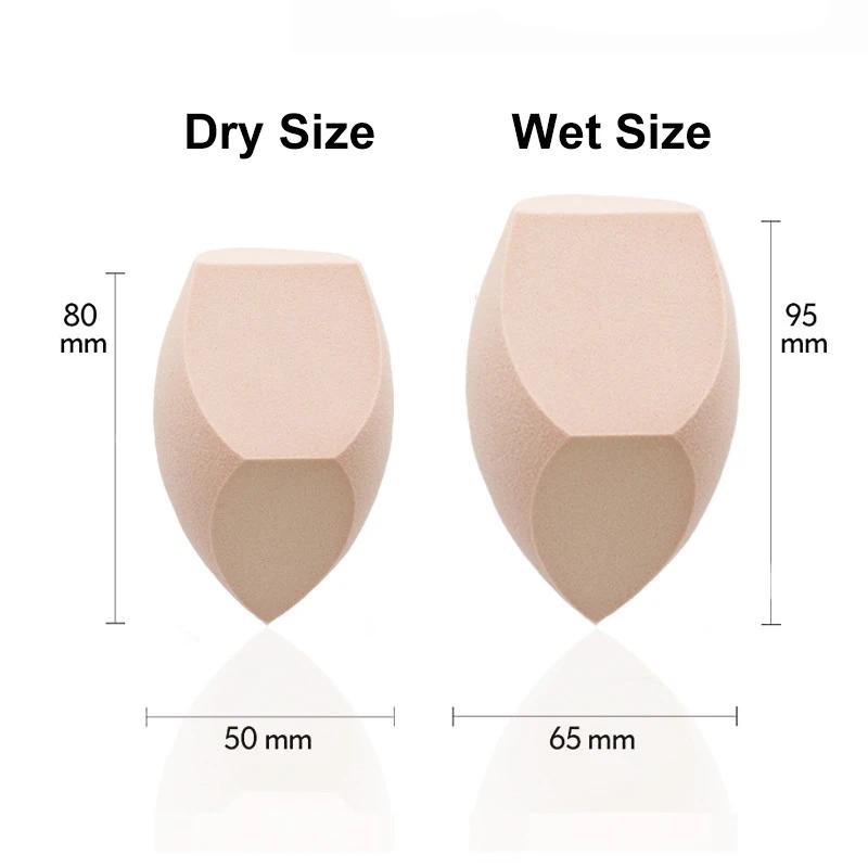 Big Size Makeup Sponge Foundation Puff 5pcs Wet Dry Dual Use Soft Makeup Foundation Sponge Puffs Make Up Blender Cosmetic Tool