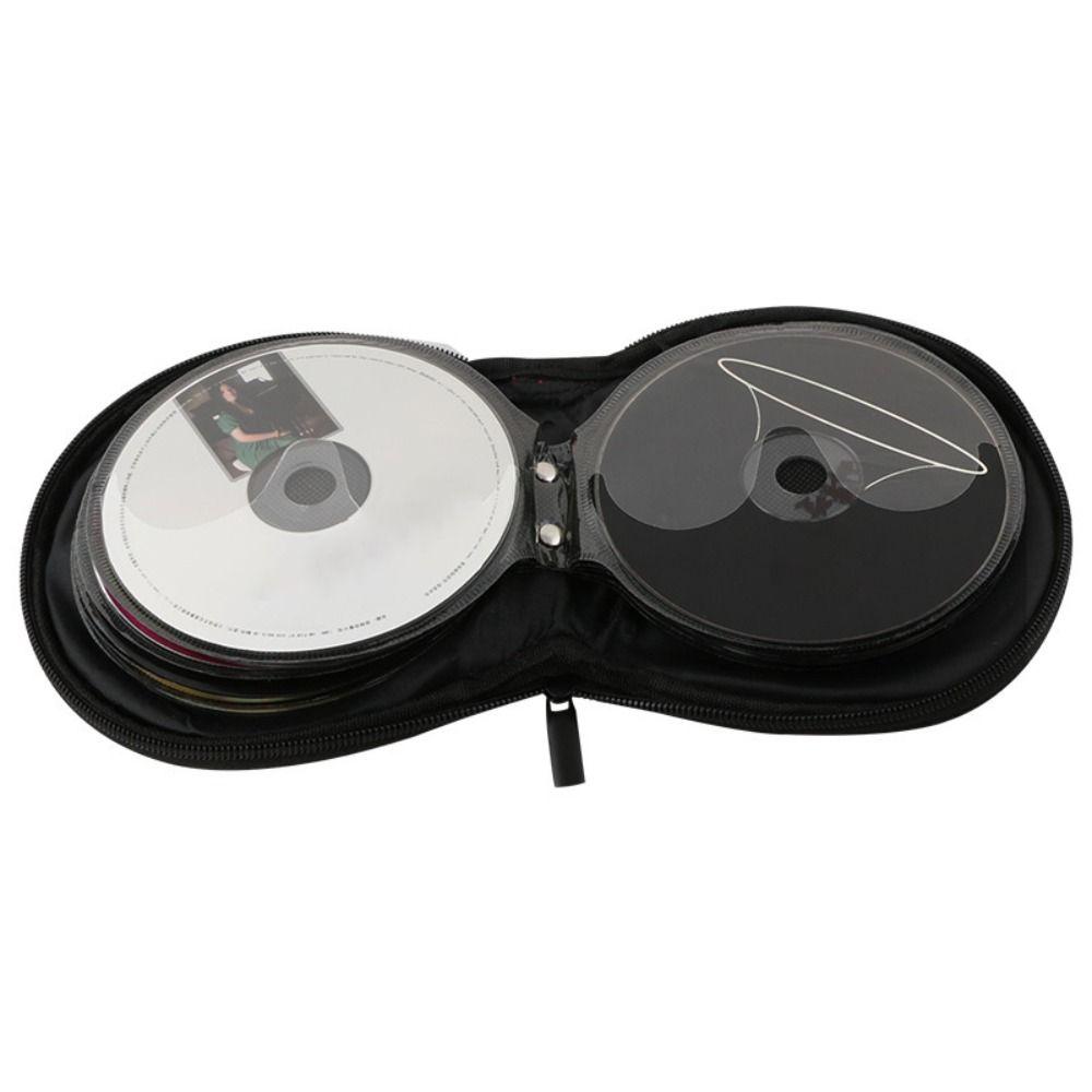 Portable 20 Capacity CD DVD Carrying Case Dustproof with Hand Strap Storage Bag Dual-use Oxford Cloth Car CD Bag Travel